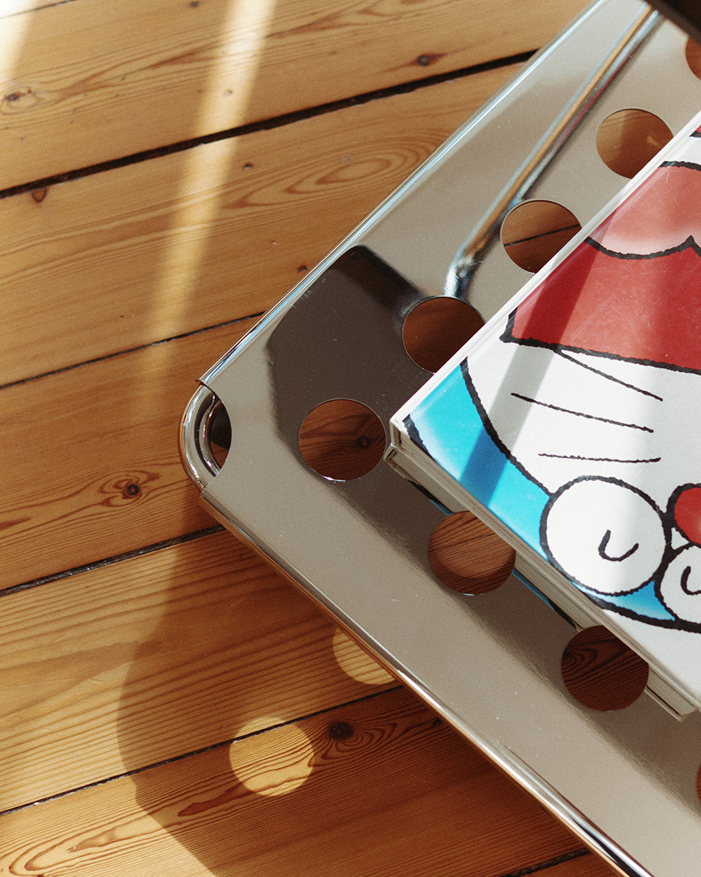 Pedestal Disco Stands W/ Wheels 020 Chrome