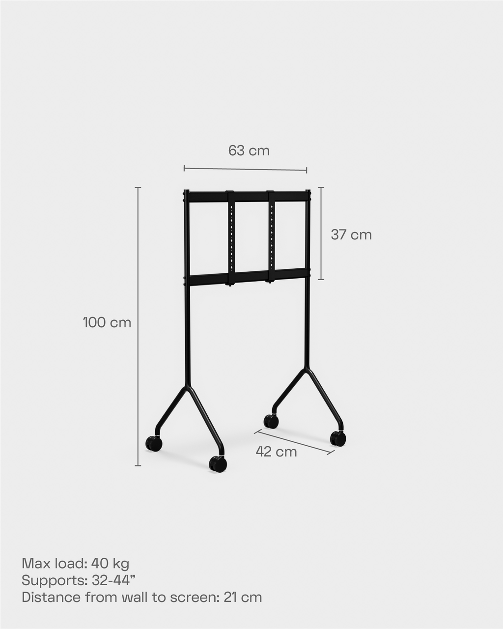 Pedestal Moon Light TV Stands 028 Oat