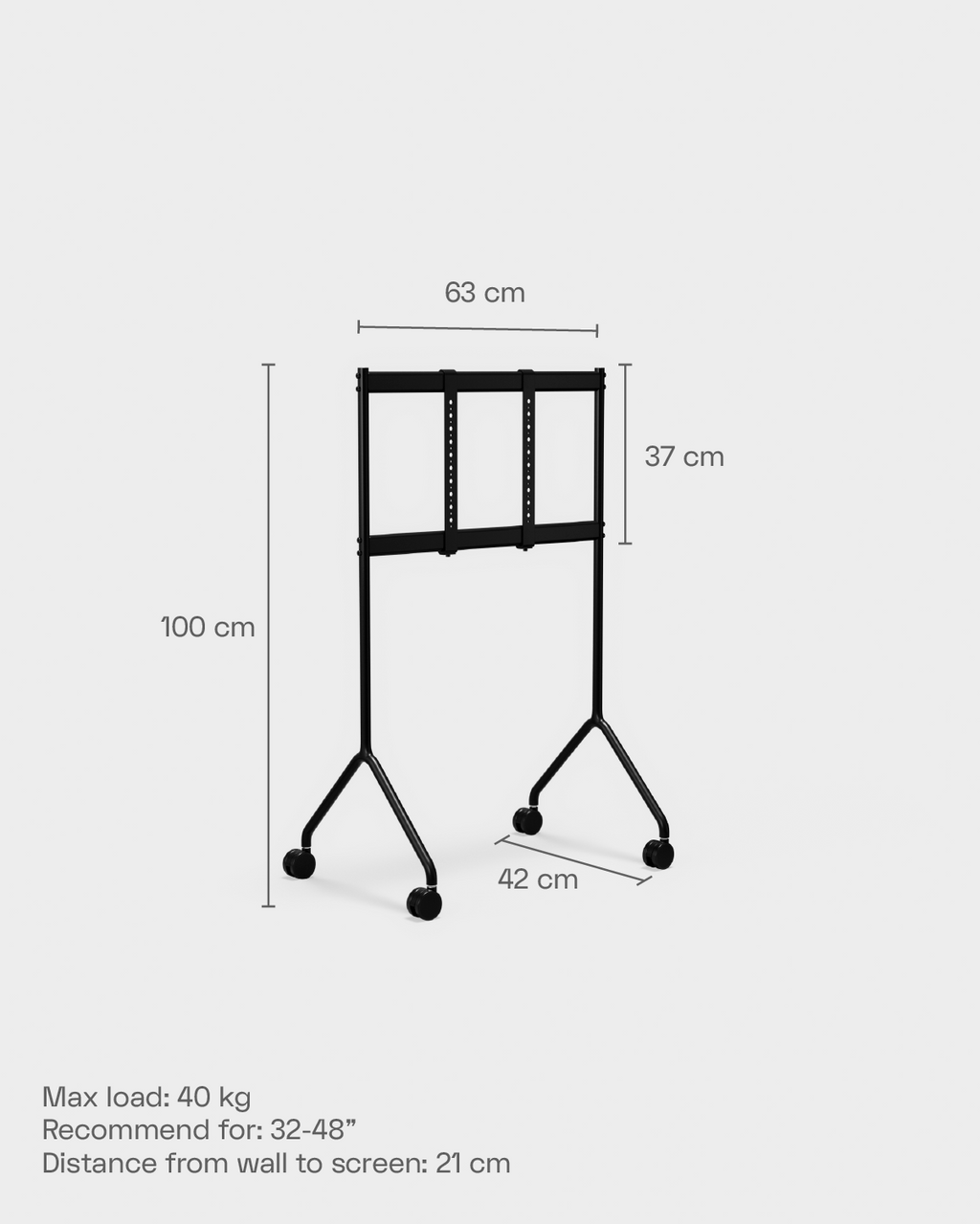 Pedestal Moon Light TV Stands 042 Powder Blue