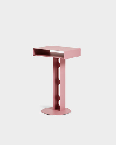 Pedestal Sidekick Table Power Accessories 015 Bubble Gum