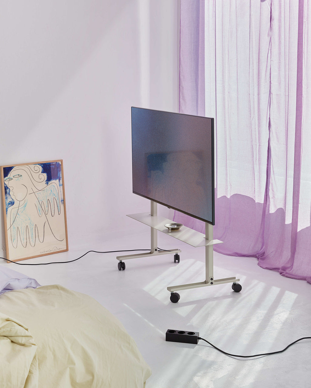 Pedestal Straight Rollin' Stands W/ Wheels 003 Mushroom